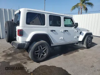 2025 Jeep Wrangler Sahara with VIN 1C4PJXEN5SW526553, listed as a Copart auction lot 54754885 with Not Provided miles and Clean Title. Bid and sale history available at DreamBid. Image 3.