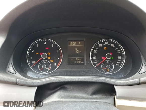 2014 Volkswagen Passat S z VIN 1VWAS7A33EC043895, wystawiony jako Copart lot #58200225 z przebiegiem 111 682 mil mil oraz Czysty tytuł • Clean title. Historia ofert i sprzedaży dostępna na DreamBid. Obrazek 9.
