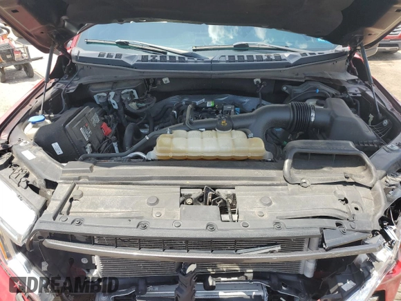 2020 Ford F-150 XL with VIN 1FTEW1EP0LFC30820, listed as a Copart auction lot 58323435 with 59,659 mi miles and Salvage title. Bid and sale history available at DreamBid. Image 11.