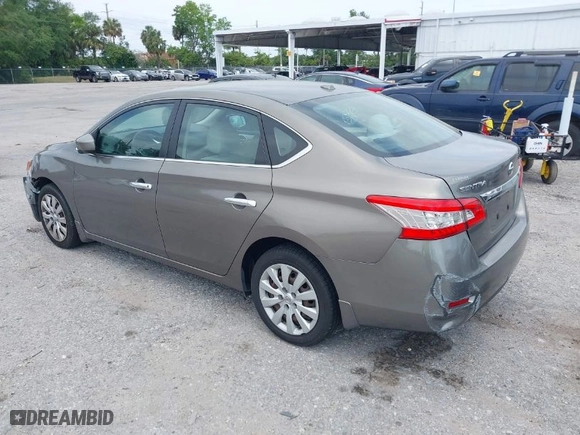 2015 Nissan Sentra S with VIN 3N1AB7APXFY257607, listed as a IAAI auction lot 42092433 with 90,157 mi miles. Bid and sale history available at carsss.com. Image 3.