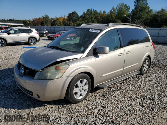 2004 Nissan Quest SE with VIN 5N1BV28U44N325459, listed as a Copart auction lot 78440064 with 162,445 mi miles and Salvage Title. Bid and sale history available at carsss.com. Image 1.