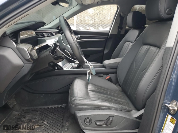 2021 Audi e-tron Sportback S line Premium with VIN WA11AAGE9MB002035, listed as a Copart auction lot 79653524 with 27,380 mi miles and Salvage Title. Bid and sale history available at carsss.com. Image 7.