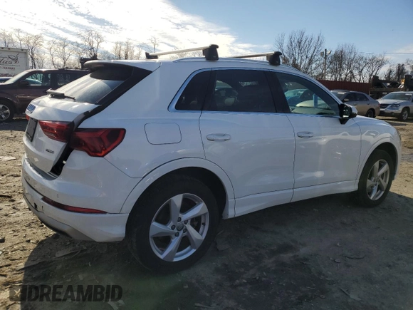 2019 Audi Q3 Premium with VIN WA1AECF34K1069662, listed as a Copart auction lot 45853745 with 72,726 mi miles and Salvage Title. Bid and sale history available at carsss.com. Image 3.
