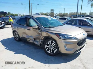 2020 Ford Escape SEL with VIN 1FMCU0H63LUC78474, listed as a IAAI auction lot 41673765 with 73,947 mi miles and . Bid and sale history available at carsss.com. Image 1.