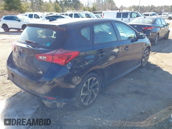 2016 Scion iM with VIN JTNKARJE9GJ517723, listed as a IAAI auction lot 41685044 with 109,291 mi miles. Bid and sale history available at carsss.com. Image 4.