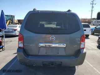 2006 Nissan Pathfinder SE with VIN 5N1AR18U86C607399, listed as a Copart auction lot 47260915 with 252,913 mi miles and Salvage Title. Bid and sale history available at carsss.com. Image 6.