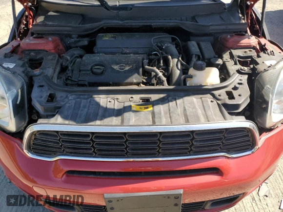 2014 MINI Countryman S with VIN WMWZC3C54EWP25321, listed as a Copart auction lot 54898515 with 48,530 mi miles and Salvage Title. Bid and sale history available at DreamBid. Image 11.