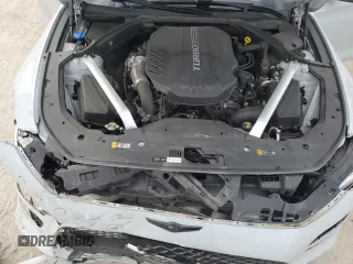 2022 Genesis G70 3.3T with VIN KMTG54TE4NU103180, listed as a Copart auction lot 80885684 with 34,852 mi miles and Salvage Title. Bid and sale history available at DreamBid. Image 13.