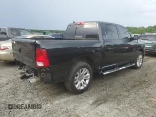 2018 Ram 1500 Lone Star Silver z VIN 1C6RR6LT4JS219367, wystawiony jako Copart lot #57609074 z przebiegiem 91 422 mil mil oraz Szkoda całkowita • Salvage title. Historia ofert i sprzedaży dostępna na DreamBid. Obrazek 3.