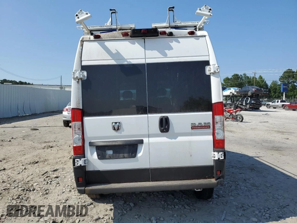 2021 Ram ProMaster Cargo with VIN 3C6LRVBG3ME538562, listed as a Copart auction lot 68488984 with 39,173 mi miles and Salvage Title. Bid and sale history available at carsss.com. Image 6.