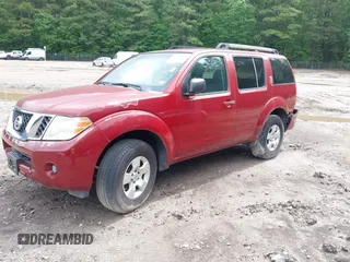 2008 Nissan Pathfinder S with VIN 5N1AR18U58C607301, listed as a IAAI auction lot 40503693 with 118,080 mi miles and . Bid and sale history available at DreamBid. Image 2.