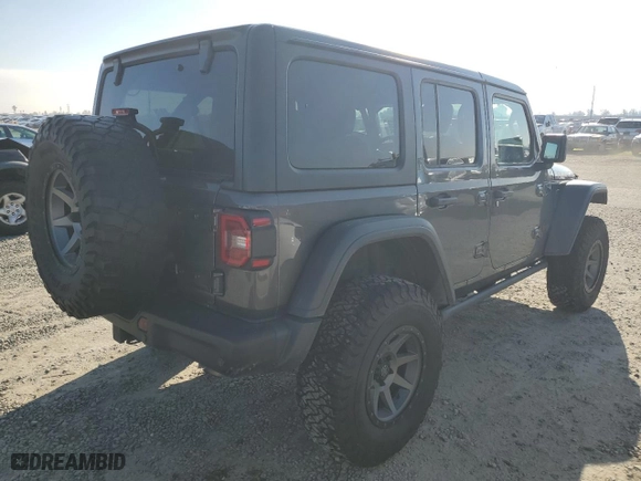 2018 Jeep Wrangler Unlimited Rubicon with VIN 1C4HJXFN1JW236148, listed as a Copart auction lot 87686435 with 62,234 mi miles and Salvage Title. Bid and sale history available at carsss.com. Image 3.