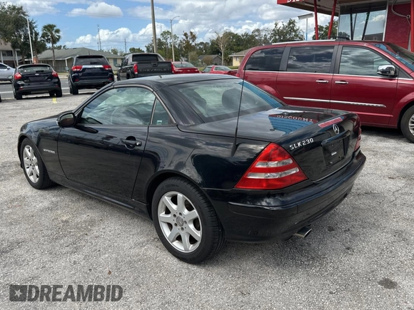 2002 Mercedes-Benz SLK 230 Kompressor with VIN WDBKK49FX2F265220, listed as a Copart auction lot 79324194 with 90,860 mi miles and Clean title. Bid and sale history available at DreamBid. Image 3.