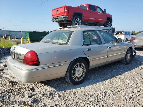 2009 Mercury Grand Marquis LS with VIN 2MEHM75V19X616257, listed as a Copart auction lot 72644514 with 121,415 mi miles and Salvage Title. Bid and sale history available at carsss.com. Image 3.