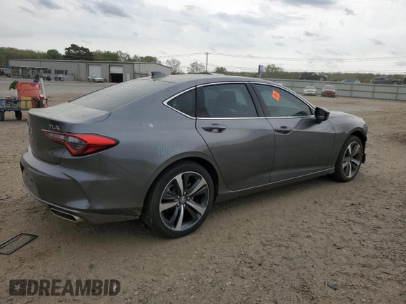 2024 Acura TLX Technology with VIN 19UUB5F48RA001487, listed as a Copart auction lot 50913355 with 5,467 mi miles and Salvage Title. Bid and sale history available at DreamBid. Image 3.