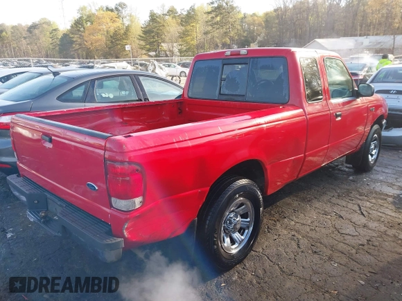 2000 Ford Ranger XL with VIN 1FTYR14V5YTA04592, listed as a IAAI auction lot 41865364 with 228,817 mi miles. Bid and sale history available at carsss.com. Image 4.