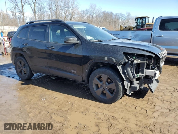 2017 Jeep Cherokee Latitude with VIN 1C4PJMCS3HW563102, listed as a Copart auction lot 46248155 with 104,937 mi miles and Clean Title. Bid and sale history available at DreamBid. Image 4.