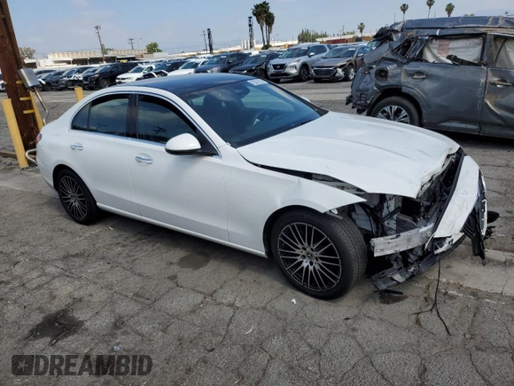 2024 Mercedes-Benz C 300 with VIN W1KAF4HB7RR229936, listed as a Copart auction lot 54760805 with Not Provided miles and Clean Title. Bid and sale history available at DreamBid. Image 4.