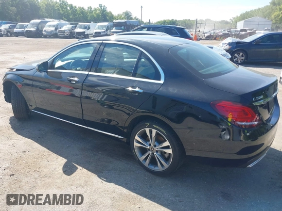 2020 Mercedes-Benz C 300 with VIN WDDWF8EB2LR527142, listed as a IAAI auction lot 40095907 with 52,082 mi miles and . Bid and sale history available at DreamBid. Image 3.