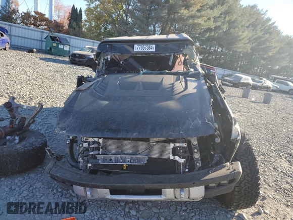 2022 Ford Bronco Raptor with VIN 1FMEE5JR7NLA50848, listed as a Copart auction lot 77857384 with 18,694 mi miles and Salvage Title. Bid and sale history available at carsss.com. Image 5.