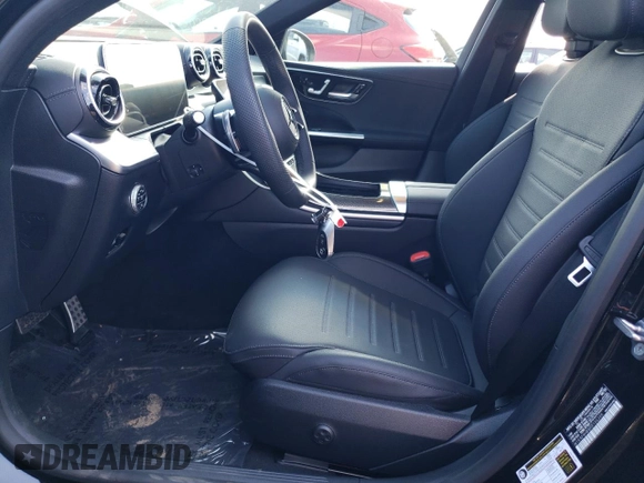 2024 Mercedes-Benz C 300 with VIN W1KAF4HB8RR156396, listed as a Copart auction lot 48219474 with 2,573 mi miles and Salvage Title. Bid and sale history available at DreamBid. Image 7.
