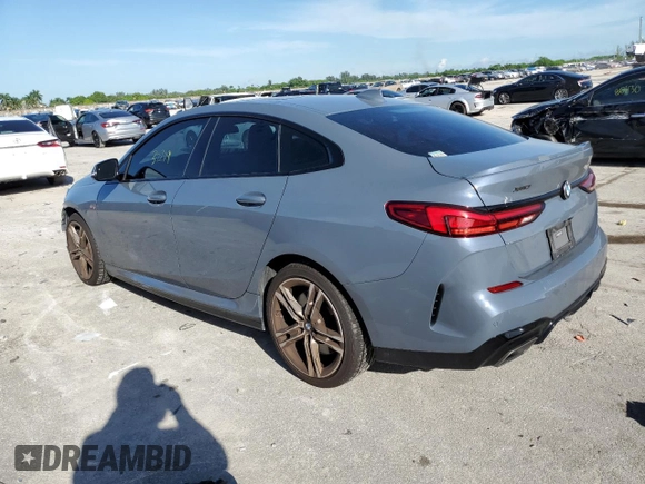 2020 BMW 2 Series M235i xDrive with VIN WBA13AL00L7F94677, listed as a Copart auction lot 70294713 with 37,548 mi miles. Bid and sale history available at carsss.com. Image 2.