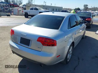 2007 Audi A4 with VIN WAUAH78EX7A114708, listed as a IAAI auction lot 41981163 with 163,508 mi miles and . Bid and sale history available at DreamBid. Image 4.