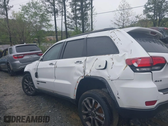 2016 Jeep Grand Cherokee Limited 75th Anniversary with VIN 1C4RJFBG0GC441492, listed as a IAAI auction lot 41974876 with 136,525 mi miles and . Bid and sale history available at DreamBid. Image 6.