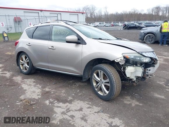 2009 Nissan Murano S with VIN JN8AZ18W89W111337, listed as a IAAI auction lot 41904557 with 194,264 mi miles. Bid and sale history available at carsss.com. Image 1.