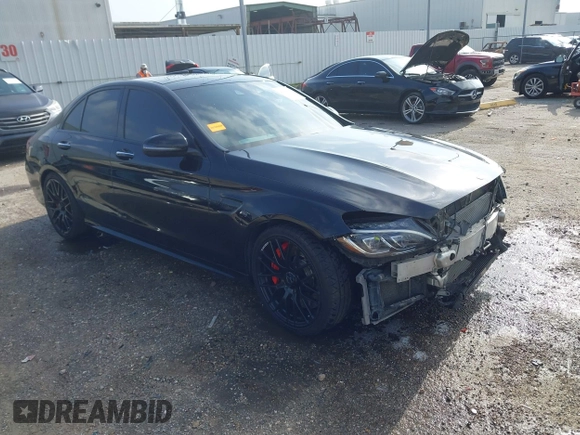 2016 Mercedes-Benz C 63 S AMG with VIN 55SWF8HB2GU114685, listed as a IAAI auction lot 42321005 with 62,883 mi miles and . Bid and sale history available at DreamBid. Image 1.