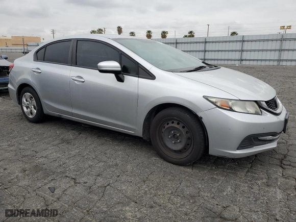 2014 Honda Civic Sedan LX with VIN 19XFB2F53EE248308, listed as a Copart auction lot 53299195 with 276,980 mi miles and Clean Title. Bid and sale history available at carsss.com. Image 4.