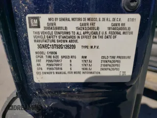 2002 Chevrolet Avalanche z VIN 3GNEC13T92G126209, wystawiony jako Copart lot #49802535 z przebiegiem 235 321 mil mil oraz Szkoda całkowita • Salvage title. Historia ofert i sprzedaży dostępna na DreamBid. Obrazek 15.