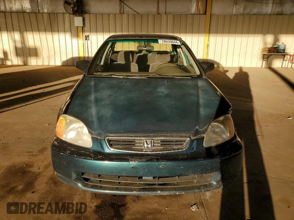 1997 Honda Civic DX with VIN JHMEJ6623VS028089, listed as a Copart auction lot 78659644 with 194,593 mi miles and Salvage Title. Bid and sale history available at DreamBid. Image 5.