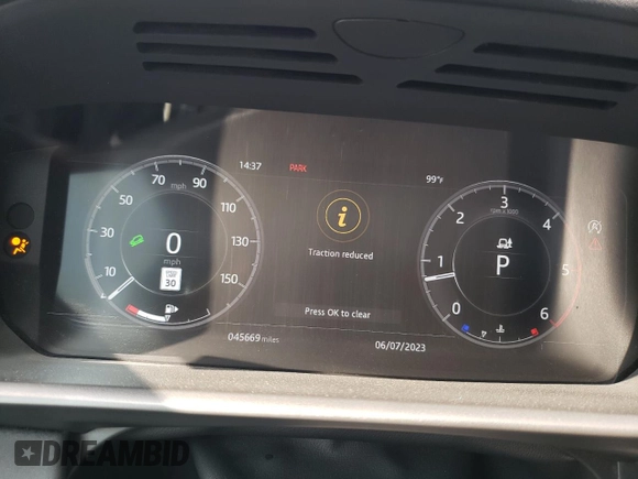 2018 Land Rover Discovery HSE z VIN SALRR2RK0JA070440, wystawiony jako Copart lot #58059413 z przebiegiem 45 669 mil mil oraz . Historia ofert i sprzedaży dostępna na DreamBid. Obrazek 9.