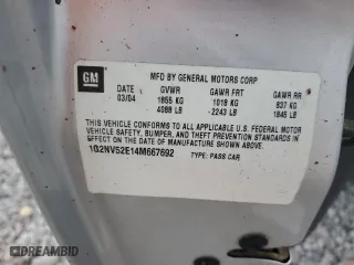 2004 Pontiac Grand Am GT1 with VIN 1G2NV52E14M667692, listed as a Copart auction lot 73339504 with 156,066 mi miles and Salvage Title. Bid and sale history available at carsss.com. Image 13.