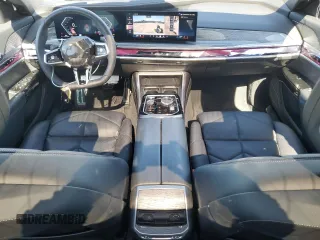 2023 BMW 7 Series 740i with VIN WBA23EH02PCL92695, listed as a Copart auction lot 49352065 with 11,758 mi miles and Salvage title. Bid and sale history available at DreamBid. Image 8.