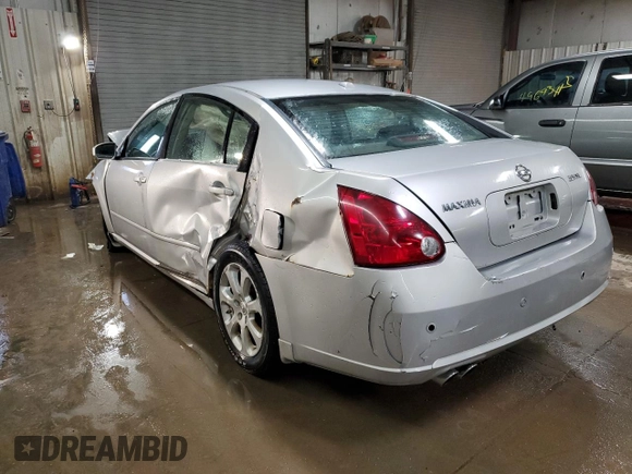 2008 Nissan Maxima SE with VIN 1N4BA41EX8C801641, listed as a Copart auction lot 50396645 with 194,757 mi miles and Salvage title. Bid and sale history available at DreamBid. Image 2.
