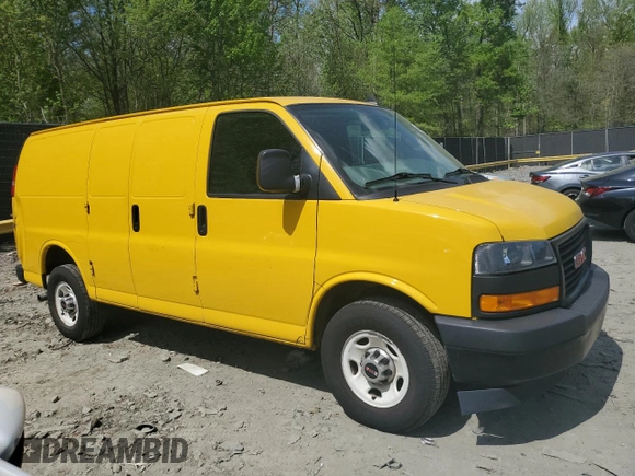 2021 GMC Savana Cargo with VIN 1GTW7AFP4M1176601, listed as a Copart auction lot 53842685 with 153,960 mi miles and Clean Title. Bid and sale history available at carsss.com. Image 4.