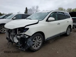 2015 Nissan Pathfinder Platinum z VIN 5N1AR2MM9FC602823, wystawiony jako Copart lot #56678085 z przebiegiem 342 063 mil mil oraz Szkoda całkowita • Salvage title. Historia ofert i sprzedaży dostępna na DreamBid. Obrazek 1.