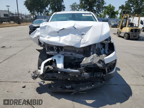 2021 Chevrolet Colorado 2WD Work Truck with VIN 1GCHSBEA6M1180675, listed as a Copart auction lot 59970125 with 58,649 mi miles and Salvage title. Bid and sale history available at DreamBid. Image 5.