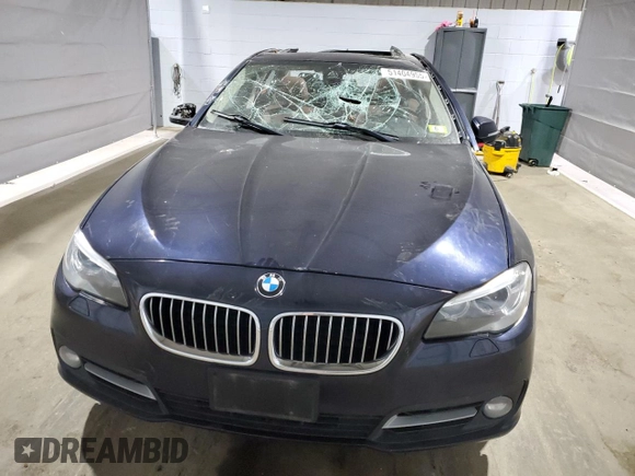 2015 BMW 5 Series 535d xDrive with VIN WBAFV3C55FD686510, listed as a Copart auction lot 51404955 with 160,341 mi miles and Salvage title. Bid and sale history available at DreamBid. Image 5.