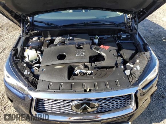 2021 Infiniti QX50 SENSORY with VIN 3PCAJ5CB8MF108806, listed as a Copart auction lot 49581385 with 26,057 mi miles and Salvage Title. Bid and sale history available at carsss.com. Image 13.