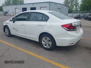 2013 Honda Civic LX z VIN 19XFB2F59DE096842, wystawiony jako IAAI lot #42298519 z przebiegiem 350 507 mil mil oraz . Historia ofert i sprzedaży dostępna na DreamBid. Obrazek 3.