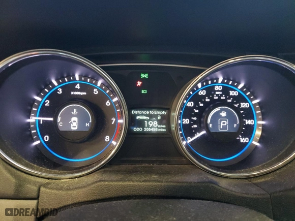 2014 Hyundai Sonata GLS with VIN 5NPEB4AC8EH839940, listed as a Copart auction lot 52439425 with 205,458 mi miles and Salvage Title. Bid and sale history available at carsss.com. Image 9.