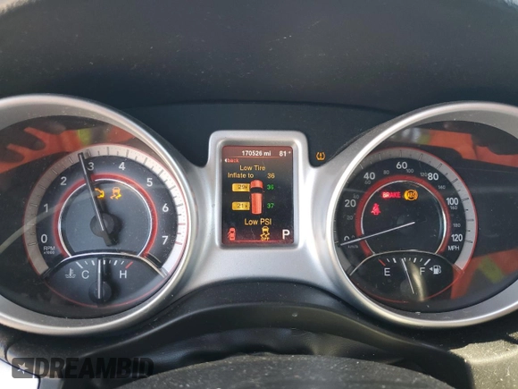 2014 Dodge Journey SXT with VIN 3C4PDCBG2ET127048, listed as a Copart auction lot 54823955 with 170,526 mi miles and Clean Title. Bid and sale history available at carsss.com. Image 9.
