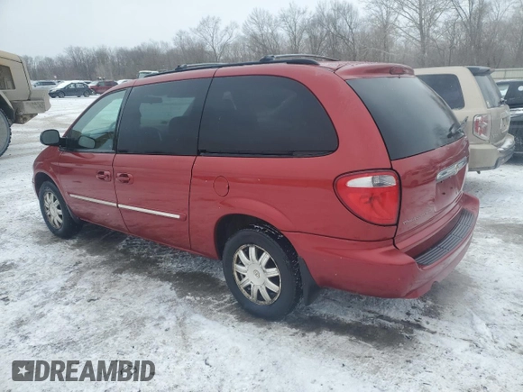 2007 Chrysler Town & Country Touring with VIN 2A8GP54L67R207318, listed as a Copart auction lot 46127425 with 57,155 mi miles and Salvage Title. Bid and sale history available at DreamBid. Image 2.