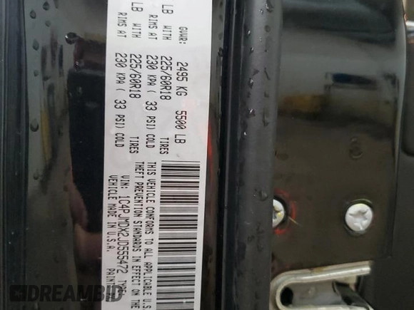2018 Jeep Cherokee Limited с VIN 1C4PJMDX2JD555472, выставлен на аукционе Copart как лот 62364775 с пробегом 75 344 миль миль и Чистый • Clean title. История ставок и продаж доступна на DreamBid. Изображение 13.