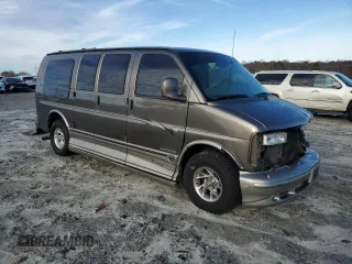 2002 GMC Savana with VIN 1GDFG15R821213080, listed as a Copart auction lot 83454614 with 217,494 mi miles and Salvage Title. Bid and sale history available at carsss.com. Image 4.