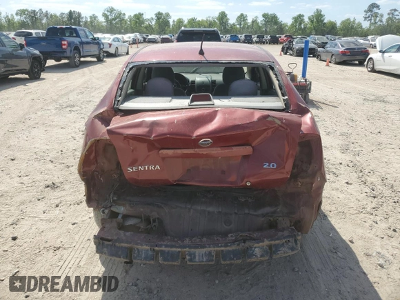 2007 Nissan Sentra 2.0 with VIN 3N1AB61E77L705146, listed as a Copart auction lot 52976845 with 280,193 mi miles and Salvage Title. Bid and sale history available at DreamBid. Image 6.