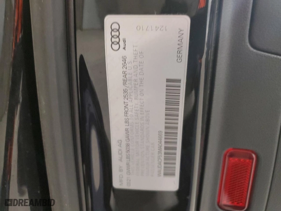 2021 Audi A5 Sportback S line Premium with VIN WAUDACF53MA044669, listed as a Copart auction lot 42543555 with NaN miles and Salvage Title. Bid and sale history available at carsss.com. Image 13.